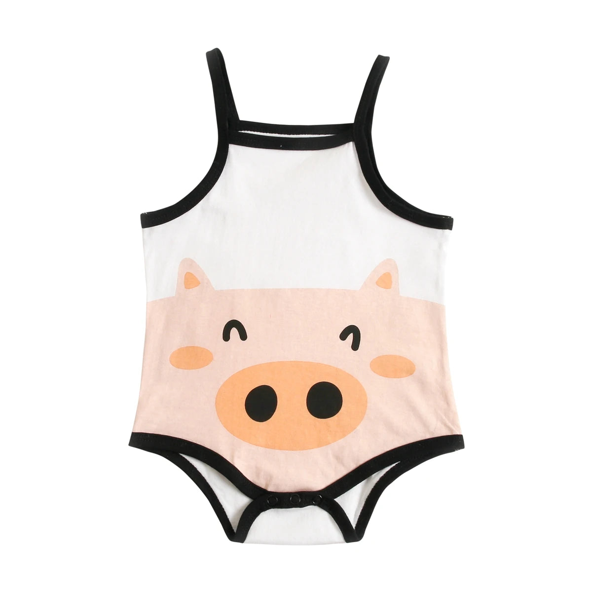 Sanlutoz Cute Cotton Summer Infants Boys Girls Bodysuits Sleeveless Baby Clothing Onesies Casual Cute