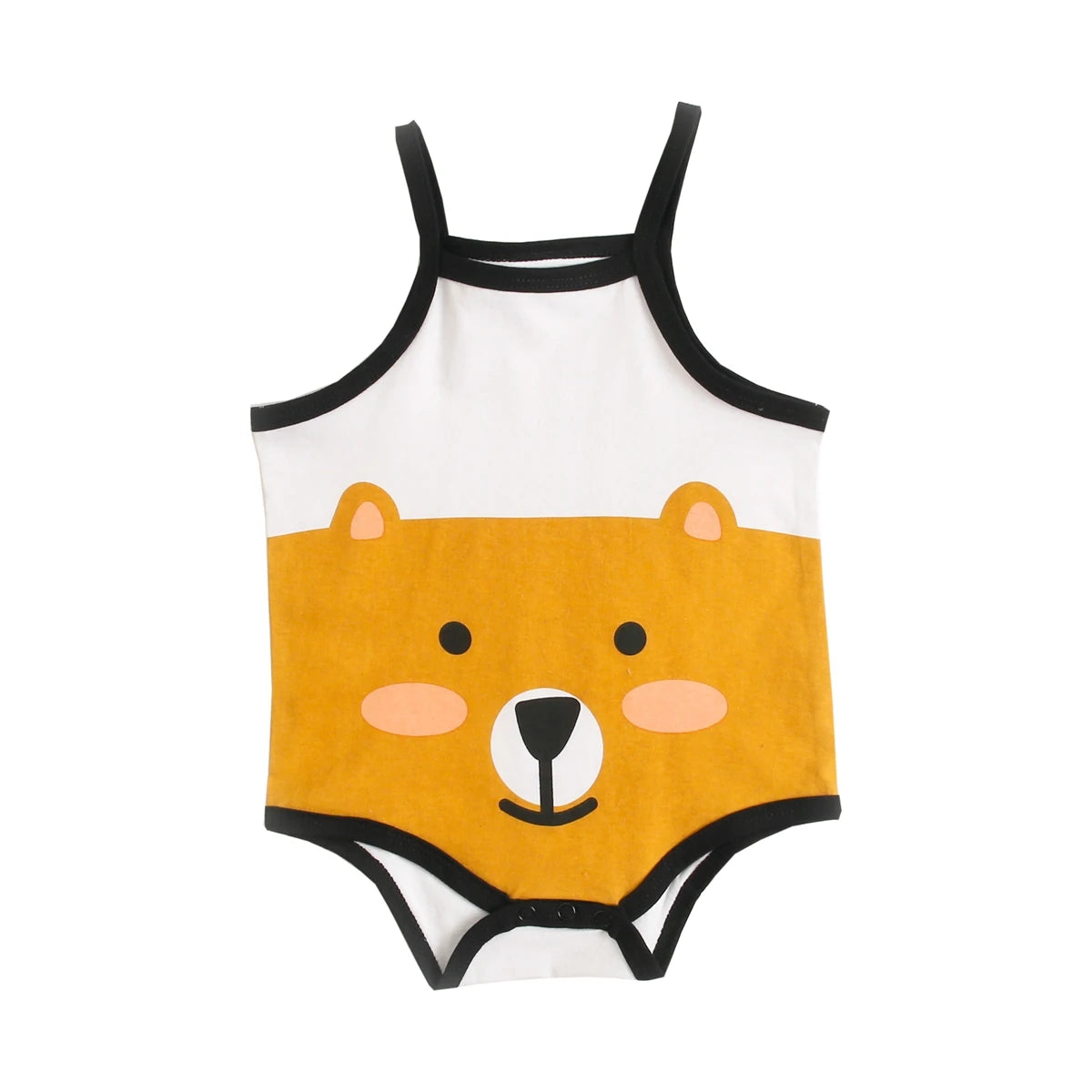Sanlutoz Cute Cotton Summer Infants Boys Girls Bodysuits Sleeveless Baby Clothing Onesies Casual Cute