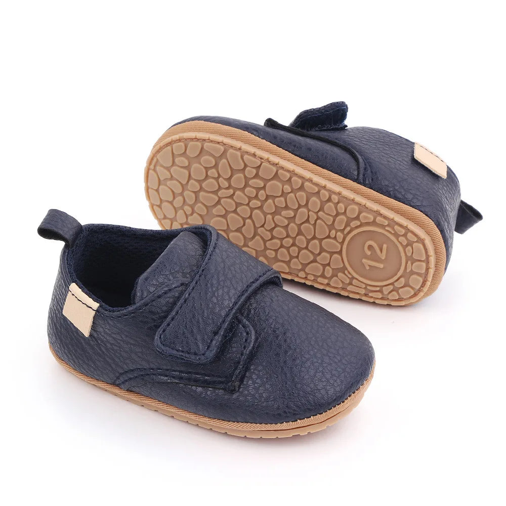 Newborn Baby Shoes Baby Boy Girl Shoes Classic Leather Rubber Sole Anti-slip Toddler First Walkers Infant Girl Shoes Moccasins