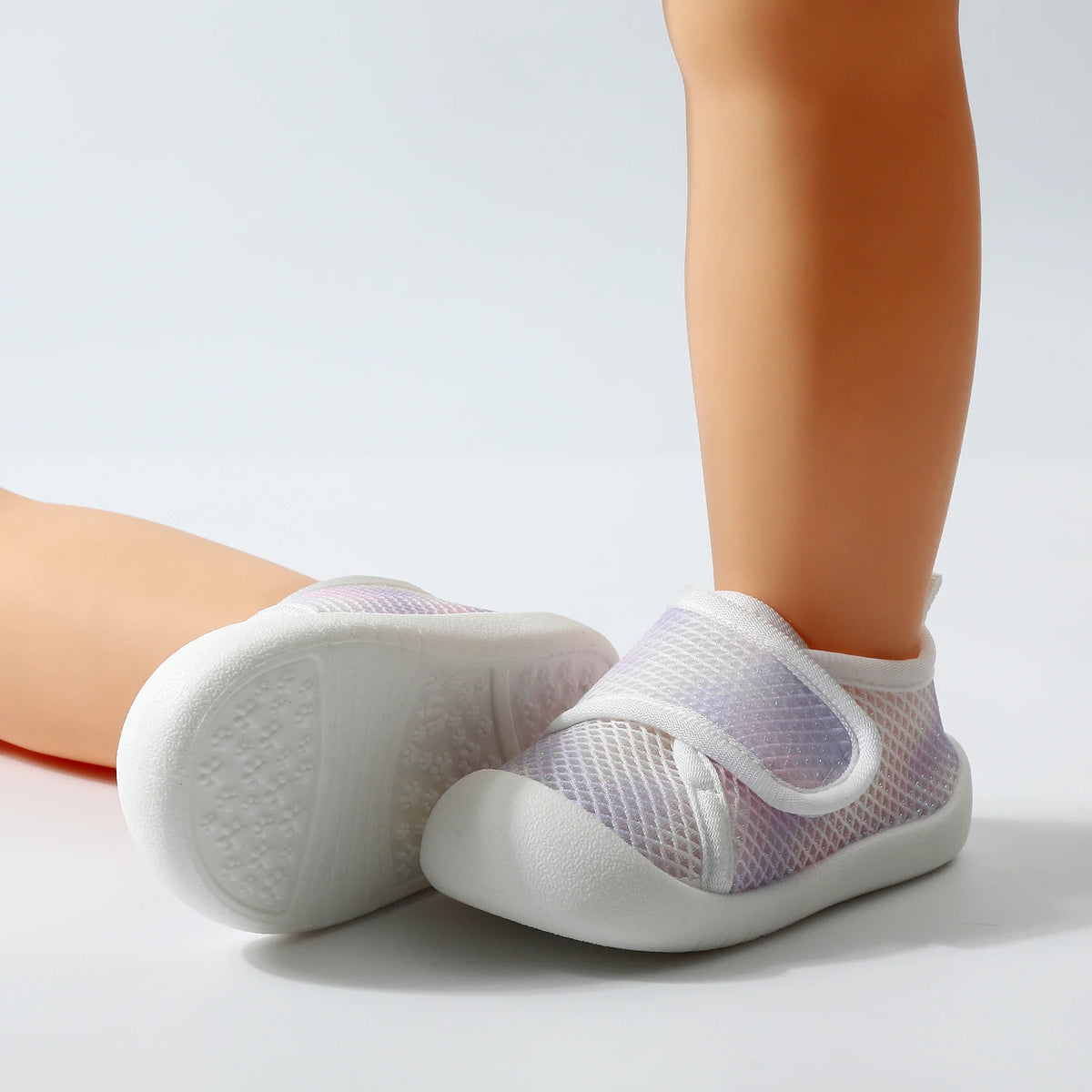 Baby Learning Walking Shoes, PU Non-Slip Soles, Soft Flat Shoes for Infants, Suitable for Indoor and Outdoor Leisure
