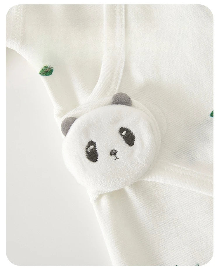 Four Season Baby Clothing Cartoon Long Sleeved Jumpsuit for Newborns Aged 0-6 Months Wearing Pure Cotton Baby Clothing Inside