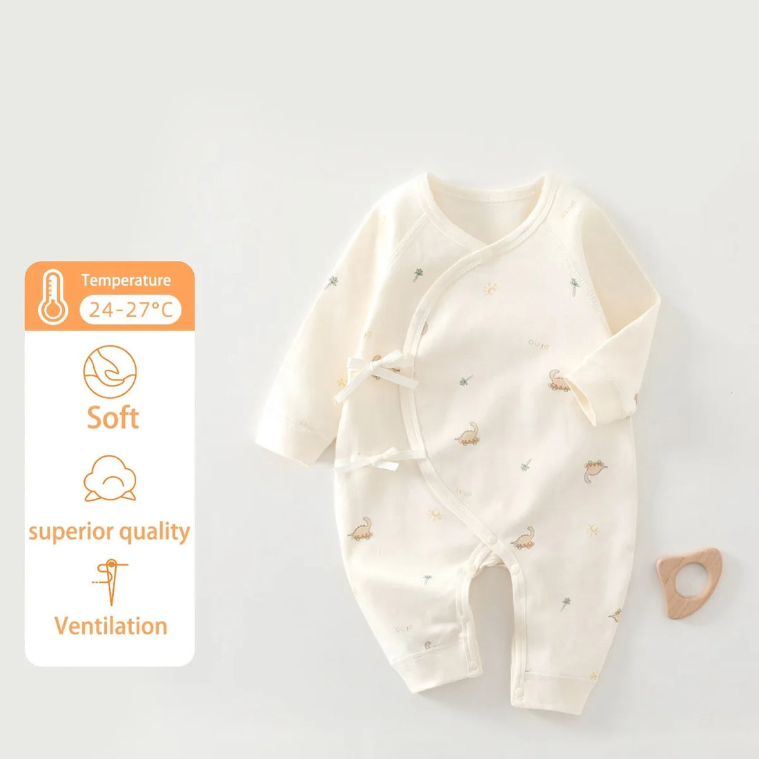 Four Seasons Festival Newborn Baby Jumpsuit Cute Cartoon Pattern Men's and Women's Baby Clothing 0-6M 100% Cotton Baby Clothing