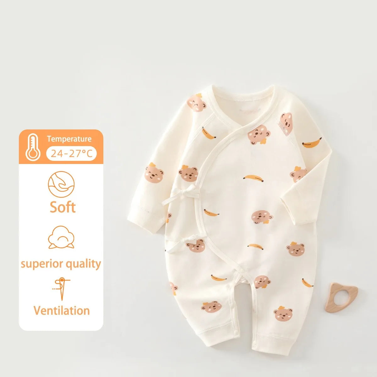 Four Seasons Festival Newborn Baby Jumpsuit Cute Cartoon Pattern Men's and Women's Baby Clothing 0-6M 100% Cotton Baby Clothing
