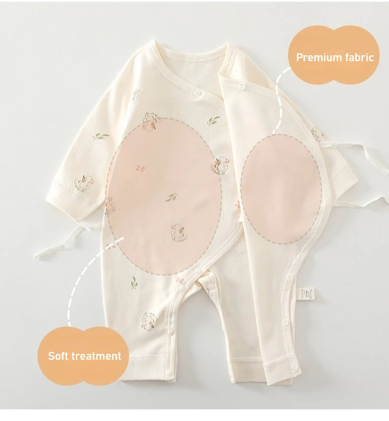 Four Seasons Festival Newborn Baby Jumpsuit Cute Cartoon Pattern Men's and Women's Baby Clothing 0-6M 100% Cotton Baby Clothing