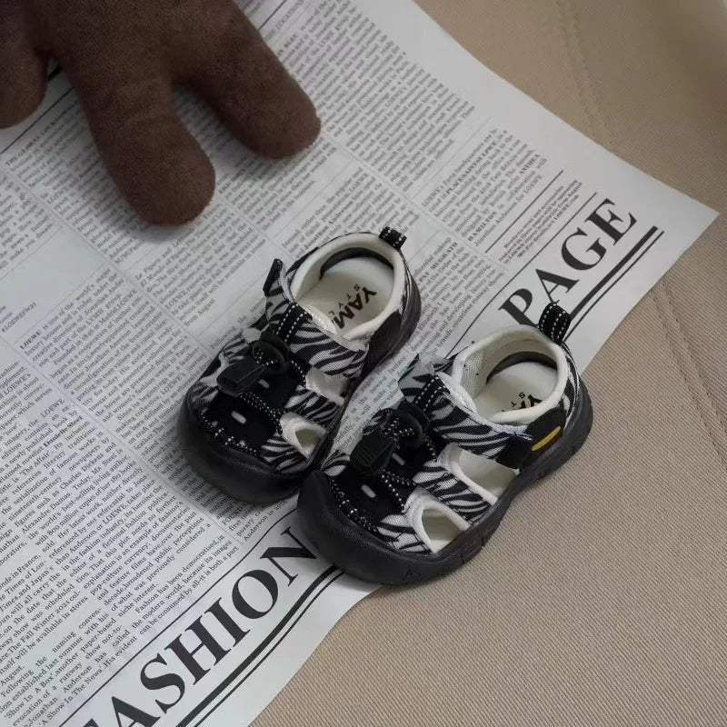 Baby Walking Shoes Toes Capped Soft Sole Toddler Sports Sandals Cute Non-slip 2026 Brand New Kids Casual Shoes Comfortable