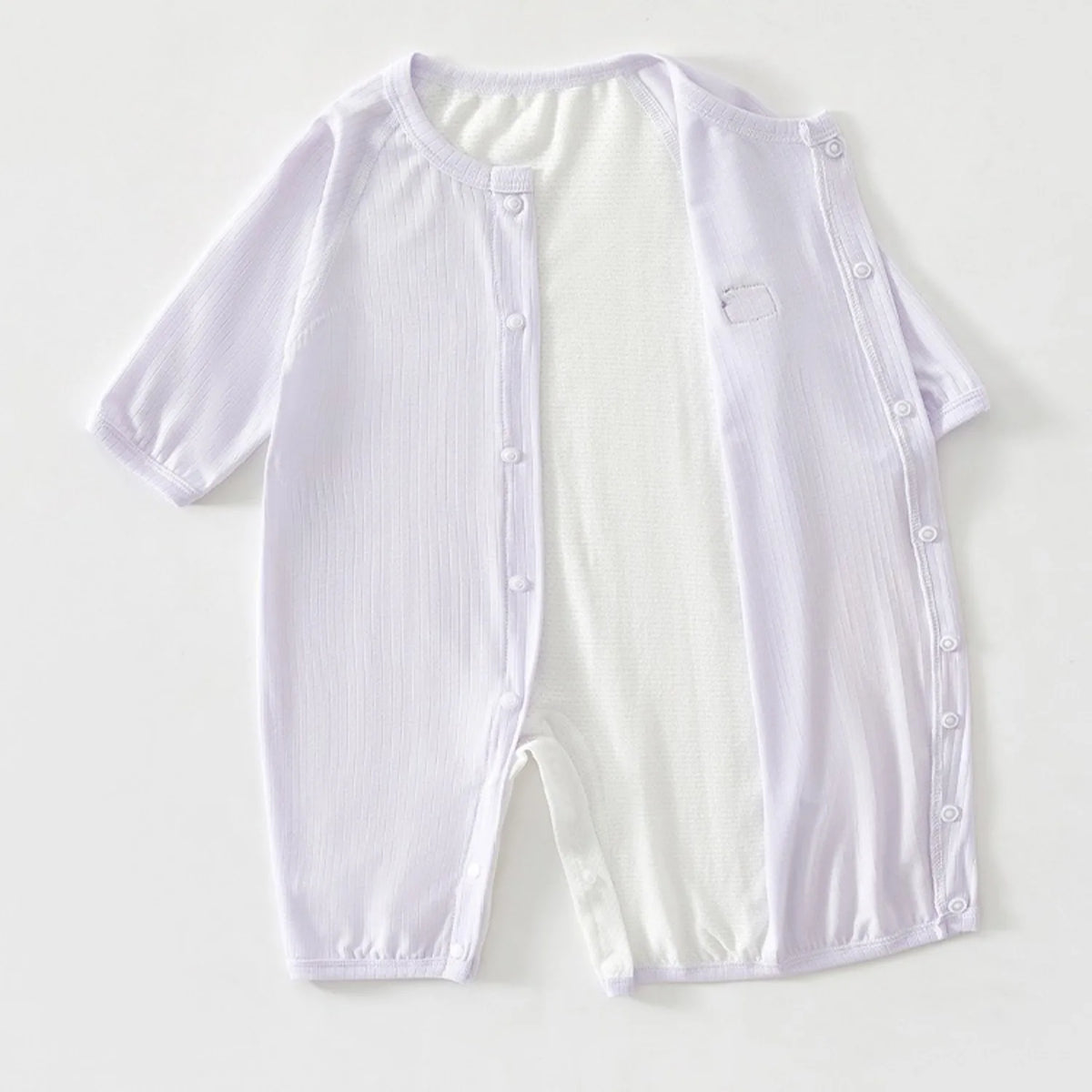 AYNIGIELL 2026 New Summer Baby Clothing Mesh Breathable Men's Baby Jumpsuit Long Sleeved Long Pants Mosquito Proof Baby Clothing