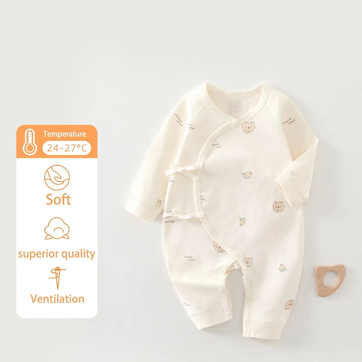 Four Seasons Festival Newborn Baby Jumpsuit Cute Cartoon Pattern Men's and Women's Baby Clothing 0-6M 100% Cotton Baby Clothing