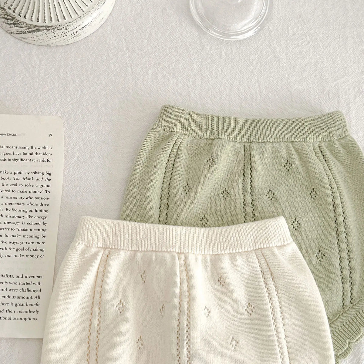 0-18M Summer Baby Clothing Set Hollow Out Knit Tee Tops Shorts Girls Suit Kids Fashion Baby Clothing 2Pcs Set
