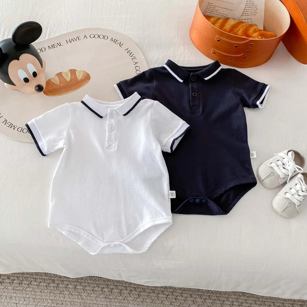 Summer Boys' Bodysuit Jumpsuit Style Baby Clothing 0-24 Months