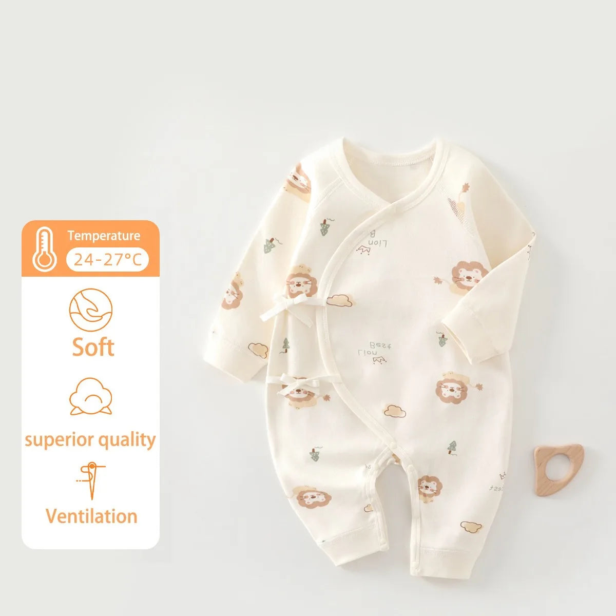 Four Seasons Festival Newborn Baby Jumpsuit Cute Cartoon Pattern Men's and Women's Baby Clothing 0-6M 100% Cotton Baby Clothing