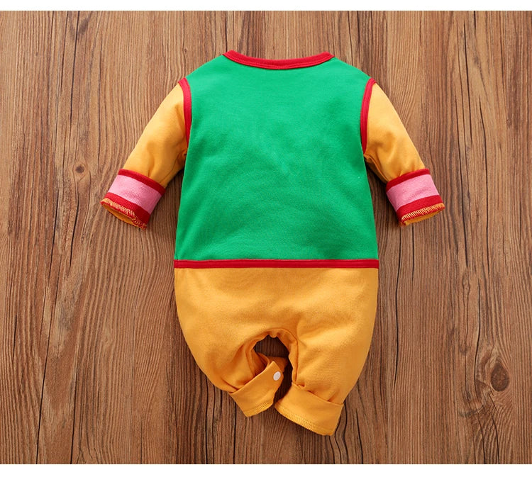 Newborn Clothing Cute Role-Playing Cotton Comfortable And Soft 0-18 Boys And Girls Spring And Autumn Long Sleeved Baby Jumpsuit